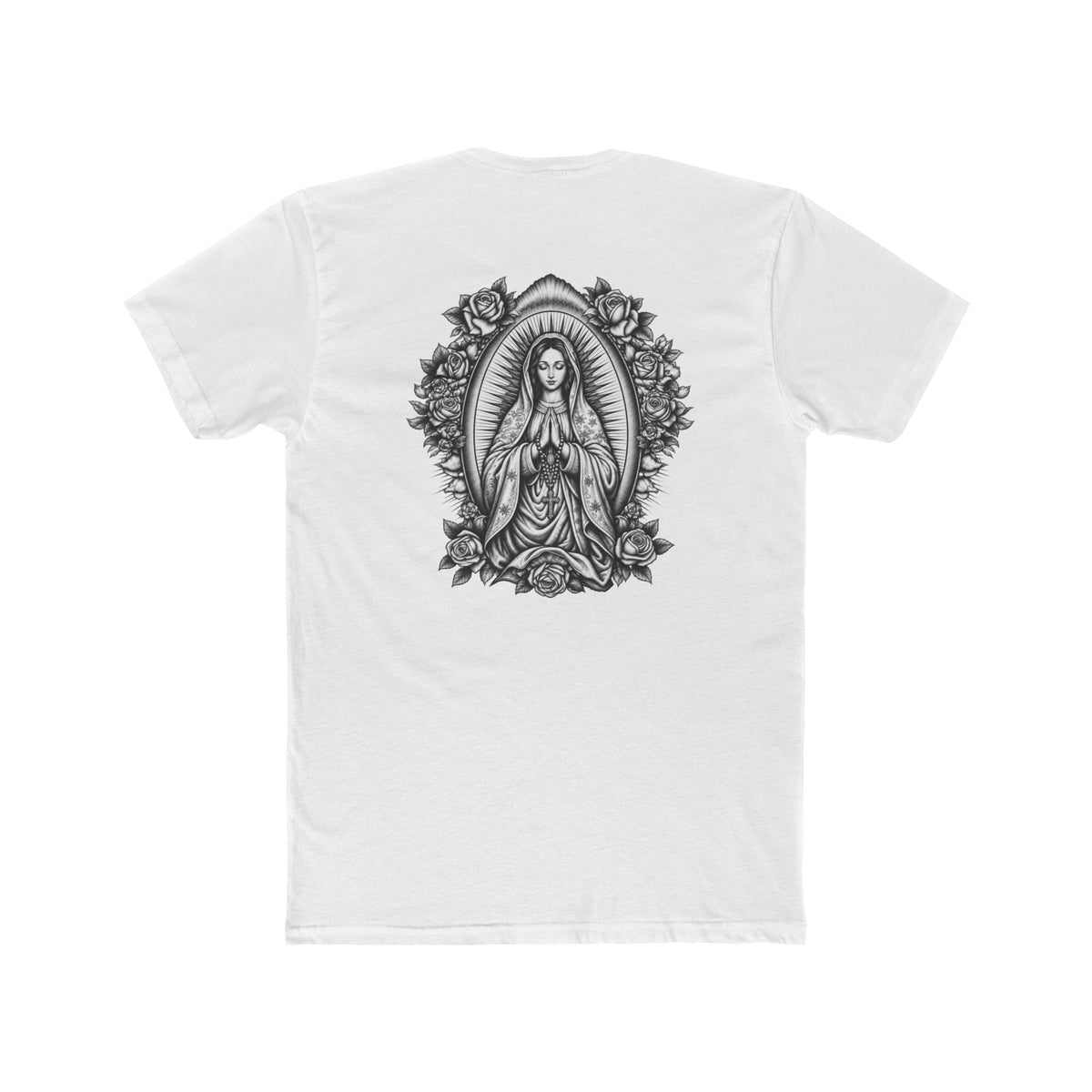Virgin Mary Sacred Heart Cross Graphic Tee
