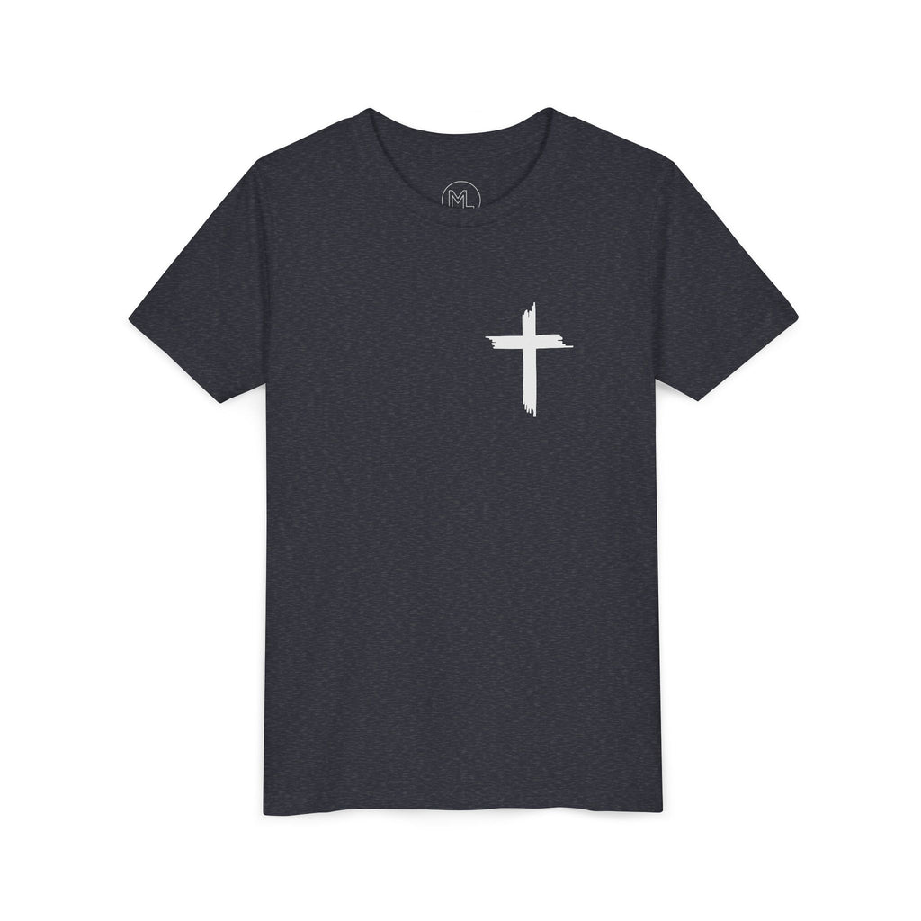 Youth Tee — St Anthony + Cross Religious Graphic