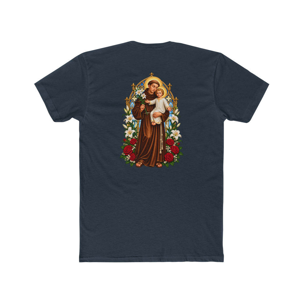 St Anthony + Cross Blue Graphic Tee