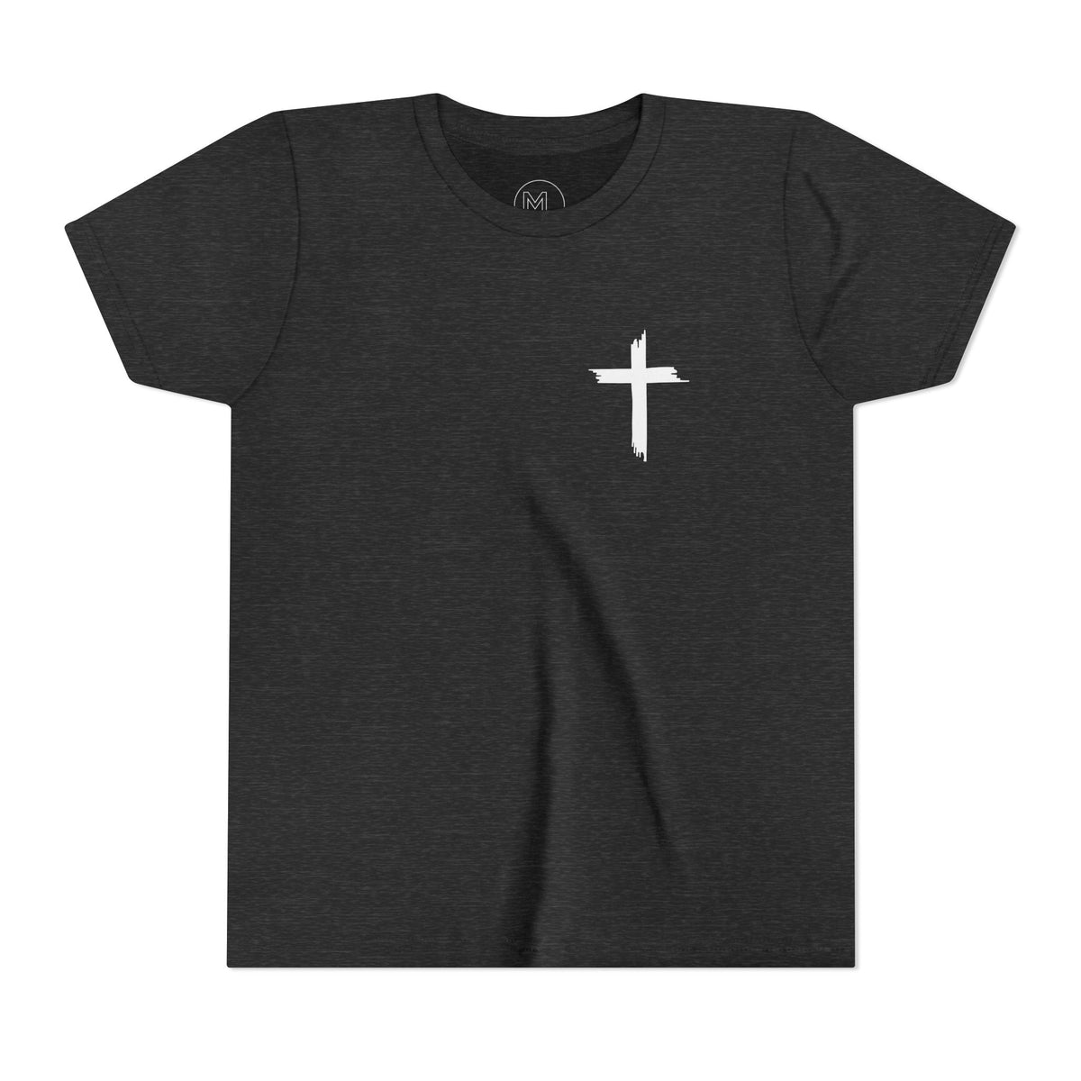 Youth Tee — St Michael + Cross  Religious Graphic
