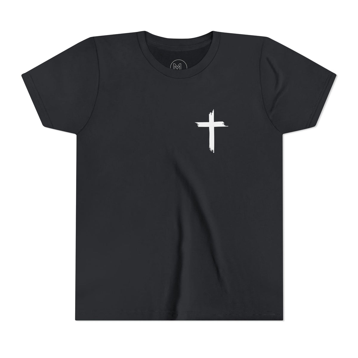 Youth Tee — St Michael + Cross  Religious Graphic