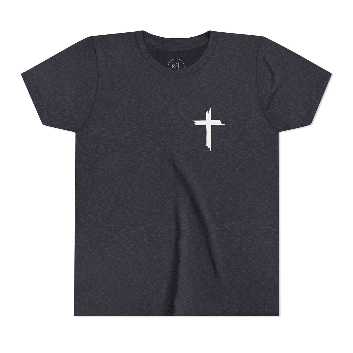 Youth Tee — St Michael + Cross  Religious Graphic