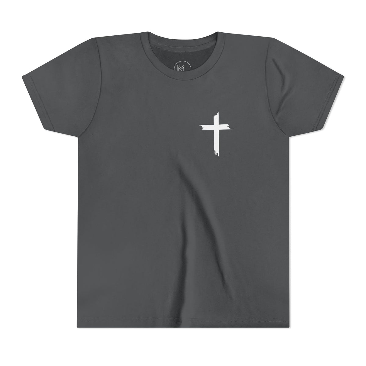 Youth Tee — St Michael + Cross  Religious Graphic