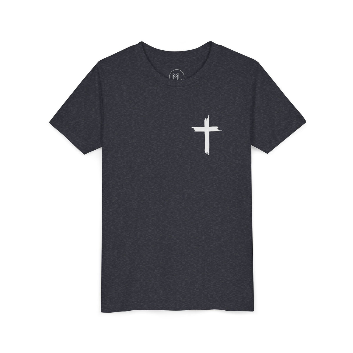 Youth Tee — St Michael + Cross  Religious Graphic