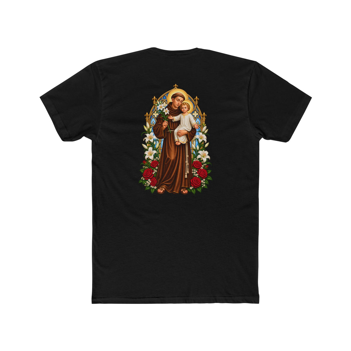 St Anthony + Cross Blue Graphic Tee
