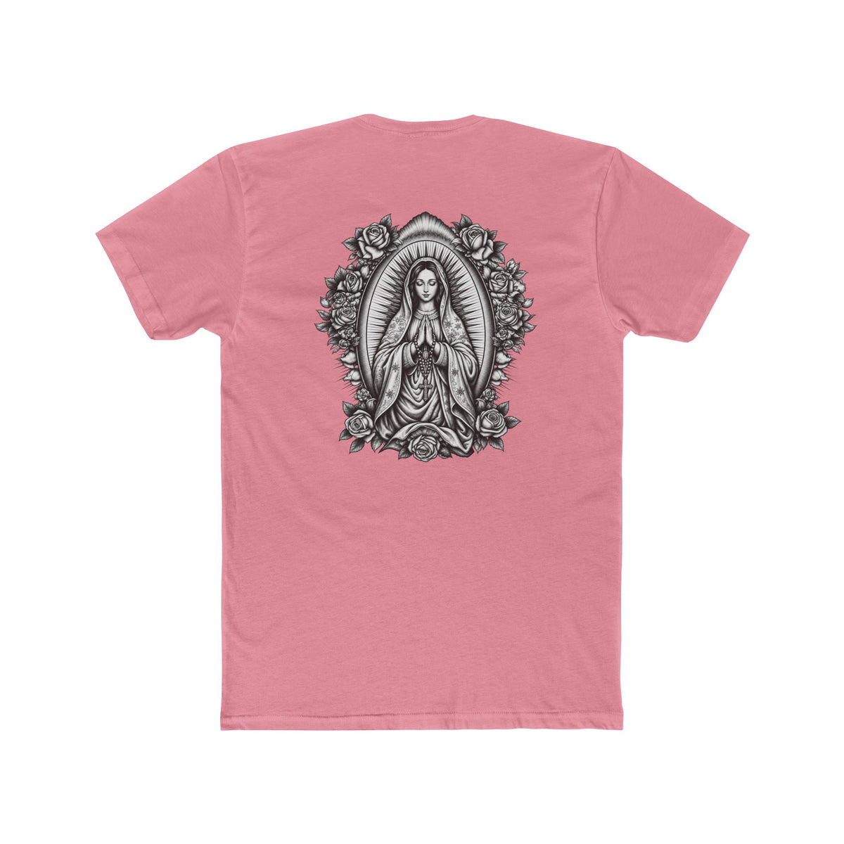 Virgin Mary Sacred Heart Cross Graphic Tee